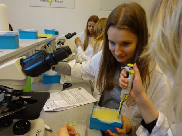 Naukowe warsztaty w BioCentrum Edukacji Naukowej w Warszawie
