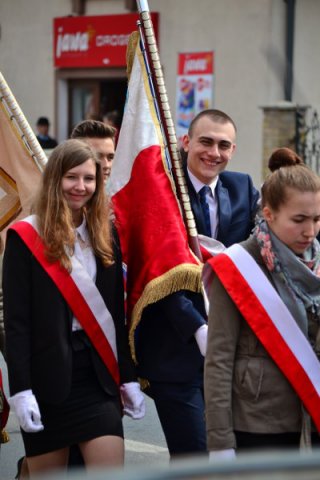 Nasi artyści podczas miejsko – powiatowych obchodów  1050. rocznicy Chrztu Polski