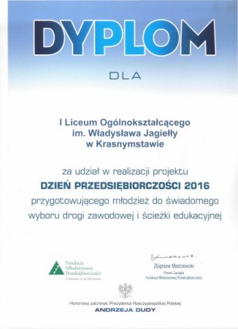 Dzień Przedsiębiorczości 2016