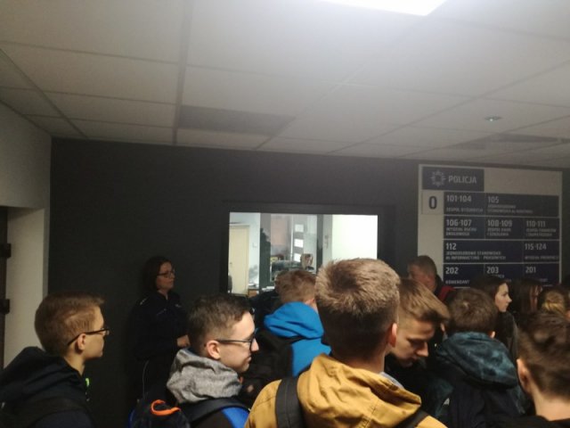 Z wizytą w Komendzie Powiatowej Policji! 	