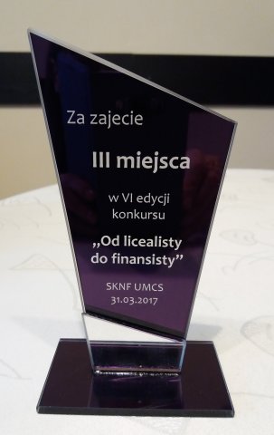 "Od licealisty do finansisty" – zwycięski finał