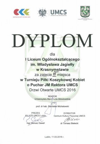 UDANY START JAGIEŁŁY W LUBLINIE